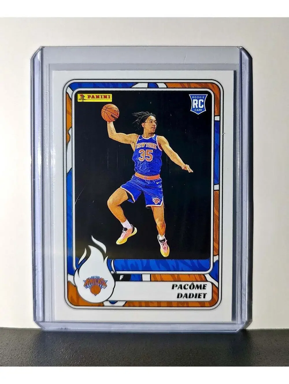 Pacome Dadiet Rookie 2024-25 Panini NBA #79 Sticker Card New York Knicks